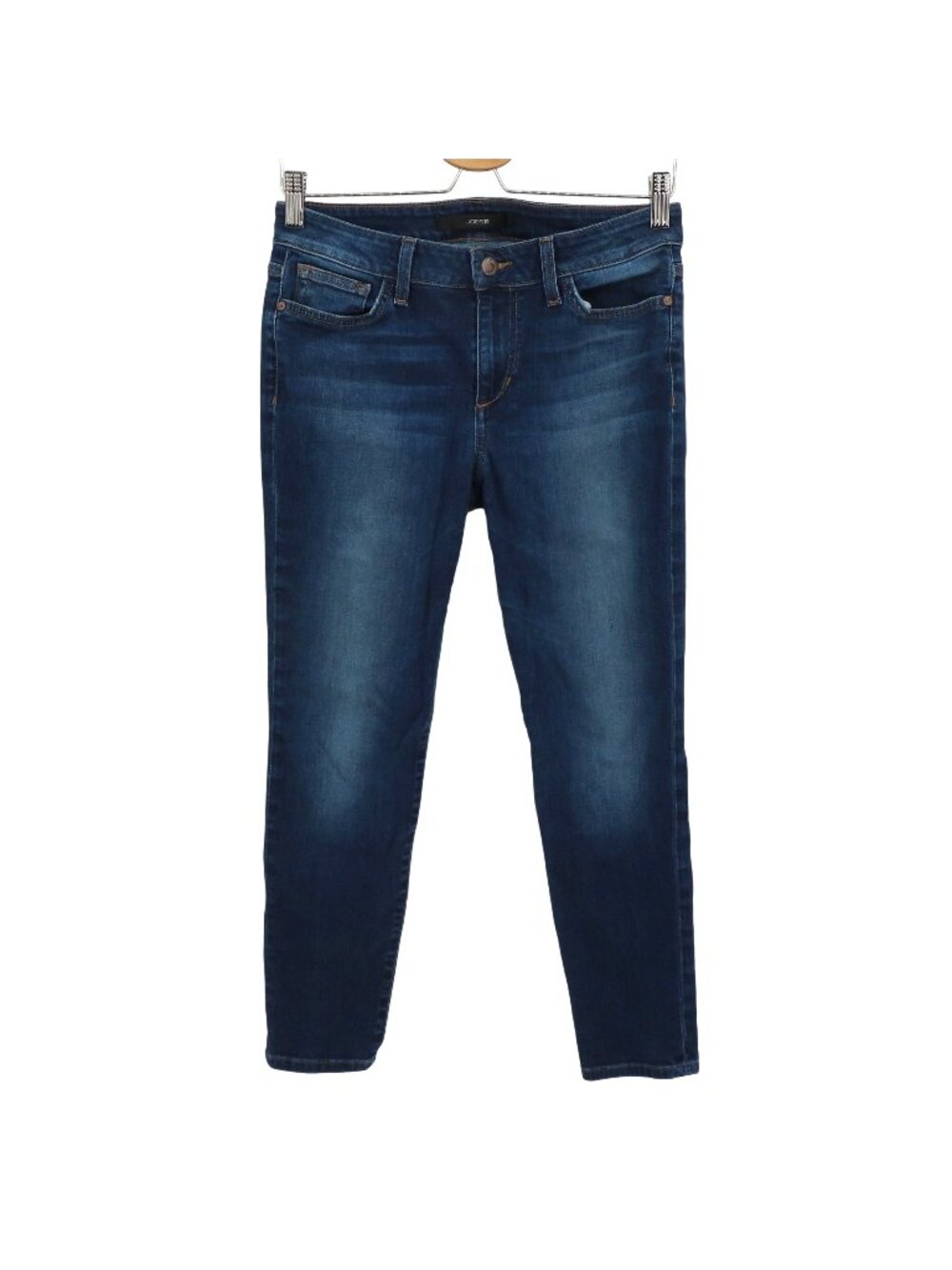 Joes Jeans Women 29 Sierra Skinny Ankle Blue Denim Jeans Whiskered Cotton Blend